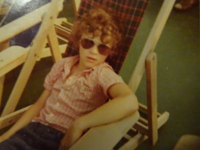 Artikelförfattaren på väg hem från ett besök i Lübeck (1976).